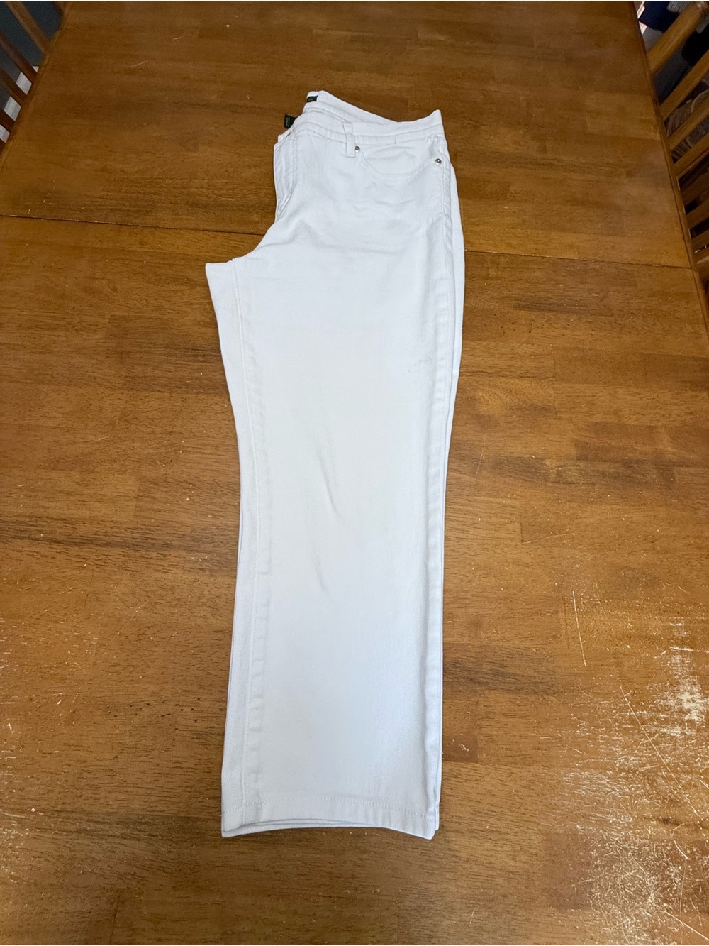 Lauren Ralph Lauren White Straight-Leg Women's Jeans 14W - Picture 3 of 8